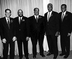 National Father's Day Committee's 1999 Fathers of the Year: Michael Gould, Mike Jarvis, Mark McEwen, Oscar Robertson, Carl McCall.